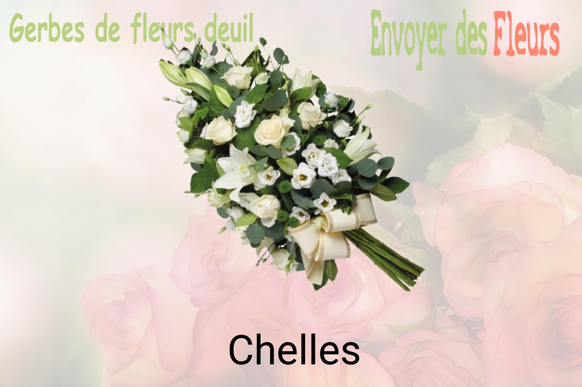 Gerbe de fleurs de deuil livrée à Chelles